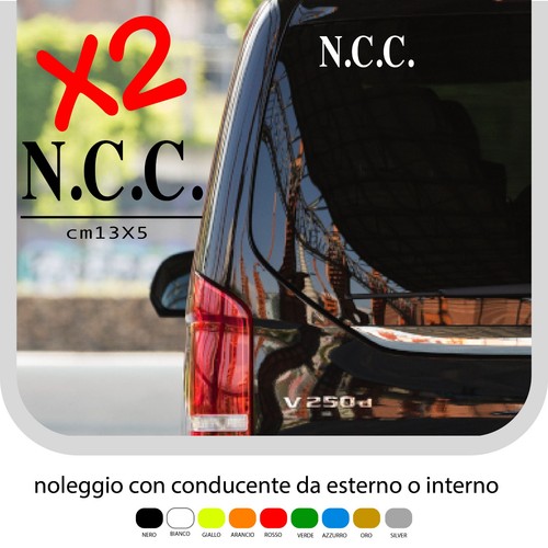Adesivi ncc noleggio con - noleggio,